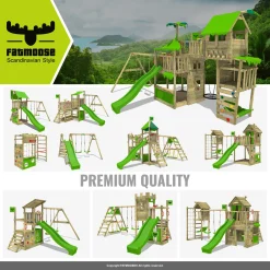Wickey FATMOOSE Spielturm Klettergerüst HappyHome Mit Schaukel & Rutsche, Spielhaus Mit Sandkasten, Leiter & Spiel-Zubehör - Grün -Garten- & Gewächshäuser Geschäft a4bafc251627c453fd5b1c1dd371a1f3