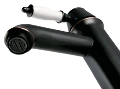 Calmwaters® Vintage-Waschtischarmatur Nostalgie, Wasserhahn Bad, Waschbeckenarmatur Mit Pop-Up Ventil, Einhebelmischer Mit Keramikkartusche, Retro-Badarmatur, Messing, Schwarz-Kupfer, 14PZ5611 -Garten- & Gewächshäuser Geschäft a4d424f02ce4d508284dfc463779cb4b