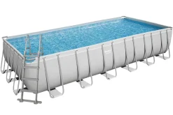 Bestway Power Steel™ Frame Pool Komplett-Set, Eckig, Mit Sandfilteranlage, Sicherheitsleiter & Abdeckplane 732 X 366 X 132 Cm -Garten- & Gewächshäuser Geschäft a52b139d2141a51da56ad99f449cef2a