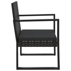 VidaXL 3-tlg. Garten-Lounge-Set Mit Kissen Schwarz Poly Rattan -Garten- & Gewächshäuser Geschäft a53806bf28aa70eac65ab79e8119bf4c