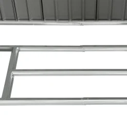 Juskys Metall Gerätehaus XXL Mit Satteldach, Schiebetür & Fundament - 15m³ - 277×319×192 Cm - Anthrazit - Geräteschuppen Gartenhaus Garten Schuppen -Garten- & Gewächshäuser Geschäft a59bc11a406b04b8bc6139b3dc331480