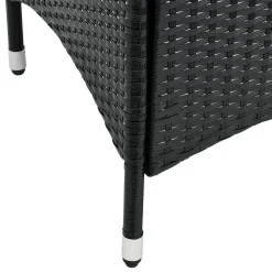 Juskys Polyrattan Balkon Set Bayamo 2 Personen – Tisch Mit Glasplatte & 2 Stühlen – Wetterfeste Balkonmöbel – Auflagen Waschbar – Schwarz – Grau -Garten- & Gewächshäuser Geschäft a5df075e01b345c879ab1665d092b3f5