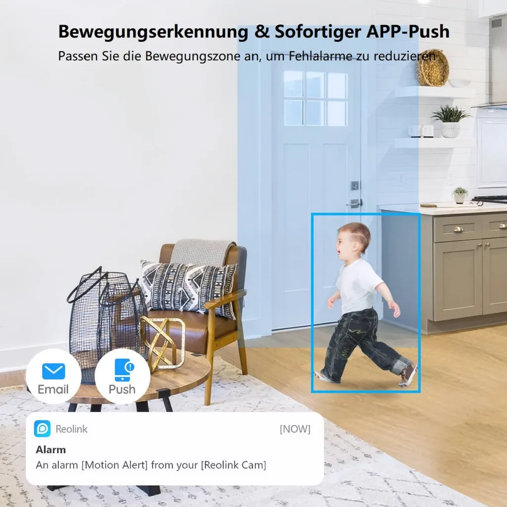 Reolink WLAN Überwachungskamera Innen 4MP, Schwenkbare IP-Kamera Indoor Mit Auto-Tracking, Personen-/Haustiererkennung, 2,4/5GHz WiFi, 2-Wege-Audio, IR-Nachtsicht, SD-Kartenslot, E1 Pro (Schwarz Und Weiß), 4 Stück 19 Reolink WLAN Überwachungskamera Innen 4MP, Schwenkbare IP-Kamera Indoor Mit Auto-Tracking, Personen-/Haustiererkennung, 2,4/5GHz WiFi, 2-Wege-Audio, IR-Nachtsicht, SD-Kartenslot, E1 Pro (Schwarz Und Weiß), 4 Stück – Bild 19