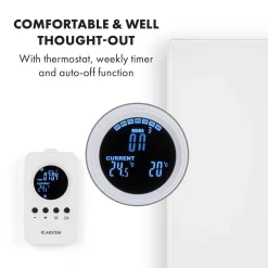 Klarstein Crystal Wall Infrarotheizung Elektroheizung Heizstrahler , 100 X 60 Cm , 600 Watt , Wandinstallation , Automatische Abschaltfunktion , Gehärtetes Sicherheitsglas , Thermostat , Wochentimer , Schutzart: IP54 , Weiß 11 Klarstein Crystal Wall Infrarotheizung Elektroheizung Heizstrahler , 100 X 60 Cm , 600 Watt , Wandinstallation , Automatische Abschaltfunktion , Gehärtetes Sicherheitsglas , Thermostat , Wochentimer , Schutzart: IP54 , Weiß -Garten- & Gewächshäuser Geschäft a61d5aff9ef19db7d64e533b9942b24c