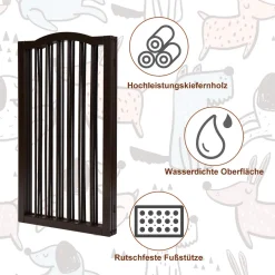COSTWAY Absperrgitter Hunde, Schutzgitter Kieferholz Flexibel, Treppengitter Hundeabsperrgitter Tuerschutzgitter -Garten- & Gewächshäuser Geschäft a61f83019ff5acbee4e05528496adc7b