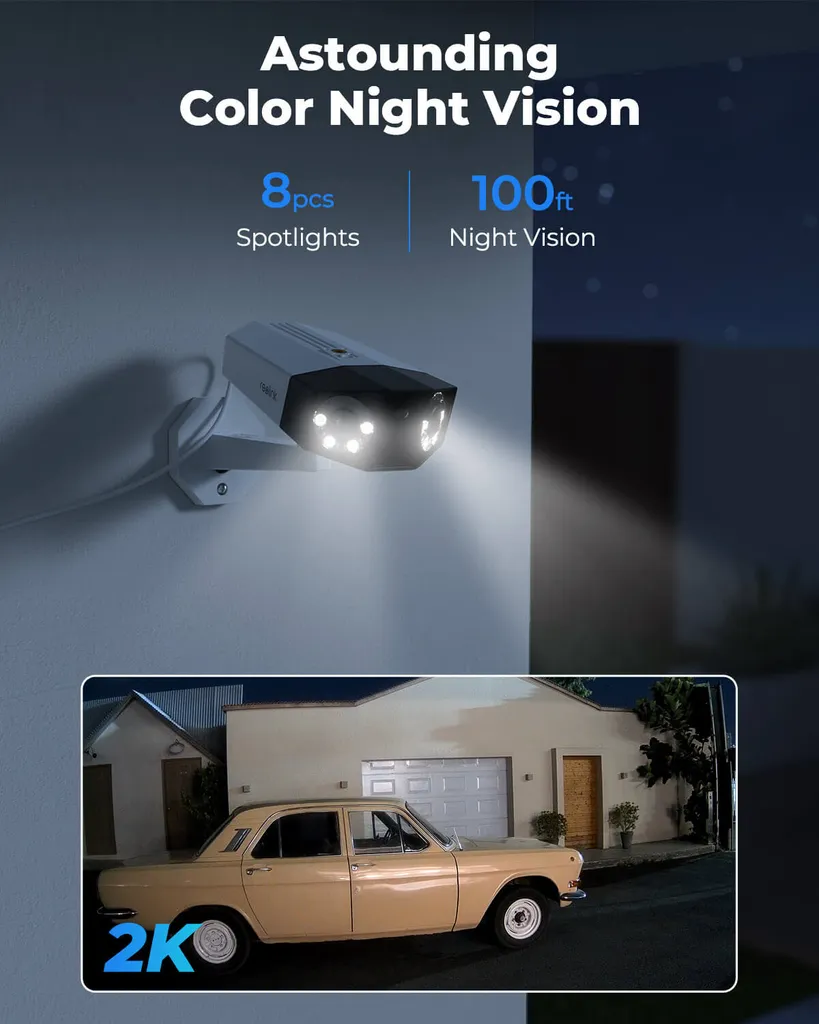 Reolink 4MP PoE Dual-Objektiv Überwachungskamera Outdoor Mit Person-/Fahrzeugerkennung, 150° Blickwinkel, Farbiger Nachtsicht, Zwei-Wege-Gespräch, IP66 Wasserdicht, Reolink Duo PoE 8 Reolink 4MP PoE Dual-Objektiv Überwachungskamera Outdoor Mit Person-/Fahrzeugerkennung, 150° Blickwinkel, Farbiger Nachtsicht, Zwei-Wege-Gespräch, IP66 Wasserdicht, Reolink Duo PoE – Bild 8