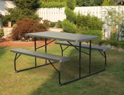 LECO Bierzeltgarnitur Festzeltgarnitur Klappbar Biertischgarnitur Bank Campingtisch Partygarnitur -Garten- & Gewächshäuser Geschäft a64f0f9081f15e86620c2f68c317c443