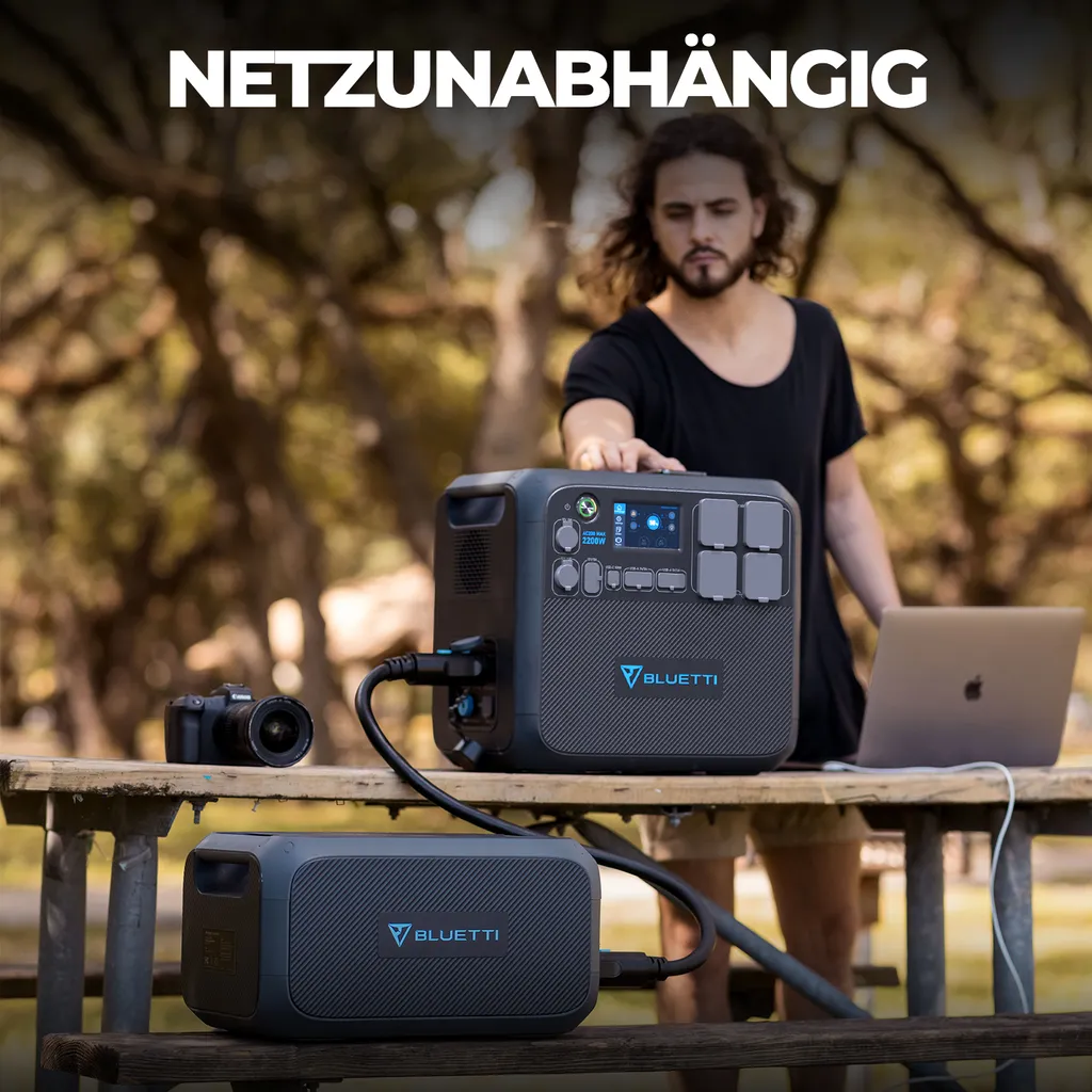 BLUETTI Tragbares Kraftwerk AC200MAX Und 1 Externe B230 Batteriemodule, Erweitert Auf 4096Wh LiFePO4 Batterie Backup Mit 4 2200W AC Steckdosen, Stromerzeuger, Solargenerator Für Stromausfall, Netzfernbedienung 5 BLUETTI Tragbares Kraftwerk AC200MAX Und 1 Externe B230 Batteriemodule, Erweitert Auf 4096Wh LiFePO4 Batterie Backup Mit 4 2200W AC Steckdosen, Stromerzeuger, Solargenerator Für Stromausfall, Netzfernbedienung – Bild 5