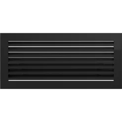 Kratki Lüftungsgitter FRESH 17x37 Schwarz