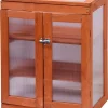 Dobar Mini-Gewächshaus Mit Polycarbonat, Balkon Und Indoor-Treibhaus, Holz, 58 X 43 X 76 Cm, Braun