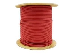 BEST Germany Solarleitung H1Z2Z2-K 6 Mm² 100m Solarkabel, Erdverlegbare, Einzelleitung, , Halogenfrei, Photovoltaik Doppelt Isoliert Rot