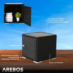 AREBOS 2X Poly-Rattan Sonnenliege Mit 5-Fach Verstellbarer Rückenlehne, Inkl. Beistelltisch, Outdoor Gartenliege, Inkl. Nackenkissen Und Schutzhülle 16 AREBOS 2X Poly-Rattan Sonnenliege Mit 5-Fach Verstellbarer Rückenlehne, Inkl. Beistelltisch, Outdoor Gartenliege, Inkl. Nackenkissen Und Schutzhülle -Garten- & Gewächshäuser Geschäft a6d11e120830d7a941bc86f1ebba2b28