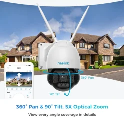 Reolink 5MP PTZ WLAN IP Überwachungskamera Außen, 5XOptischer Zoom, 60m Vollfarb-Nachtsicht, 2,4/5GHz WiFi Camera Outdoor Mit Personen-/Fahrzeugerkennung, Auto-Tracking, Cloud/SD Storage, IP66, RLC-523WA 38 Reolink 5MP PTZ WLAN IP Überwachungskamera Außen, 5XOptischer Zoom, 60m Vollfarb-Nachtsicht, 2,4/5GHz WiFi Camera Outdoor Mit Personen-/Fahrzeugerkennung, Auto-Tracking, Cloud/SD Storage, IP66, RLC-523WA -Garten- & Gewächshäuser Geschäft a6eddf0e5d2b176375c996be7c68aa40