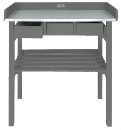 Esschert Design Garten Arbeitstisch Grau; CF29G -Garten- & Gewächshäuser Geschäft a6ef50b86ca254f5af74397ef746d609