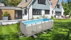 Avenli® Frame Rectangular Pool Set 400 X 207 X 122 Cm, Aufstellpool, Reckteckig, Mit Pumpe, Grau -Garten- & Gewächshäuser Geschäft a6f0ad9aee4e75a4007290e513ae4766
