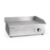 Klarstein Grillmeile 3000R Pro Gusseisen Grillplatte Elektrisch, Grillfläche: 54,5 X 35 Cm (geriffelt), Stufenlos 50-300 °C, 3000 Watt, Profi Elektrogrill Mit Spritzschutz, Edelstahl