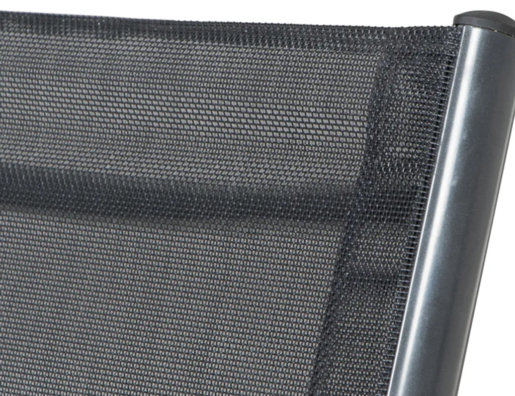 Siena Garden Saturn Klappsessel 2er Set, Gestell Aluminium In Anthrazit, Fläche Textilbezug In Schwarz 4 Siena Garden Saturn Klappsessel 2er Set, Gestell Aluminium In Anthrazit, Fläche Textilbezug In Schwarz – Bild 4