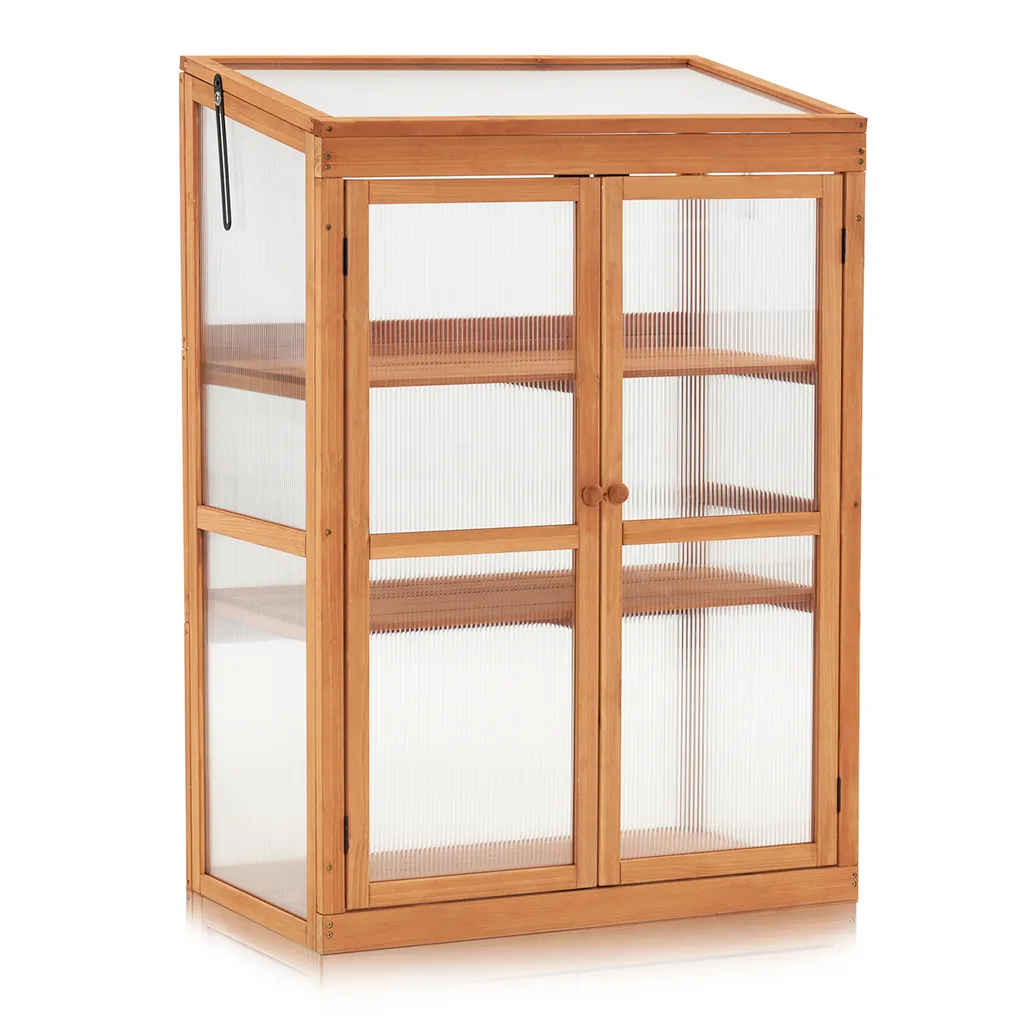 M MCombo Gewächshaus Frühbeet Aus Holz, Für Balkon & Garten, Klein Treibhaus Greenhouse Aufsatz Kasten Winterfest, 46*76*110cm, 0760 (Orange ) 1 M MCombo Gewächshaus Frühbeet Aus Holz, Für Balkon & Garten, Klein Treibhaus Greenhouse Aufsatz Kasten Winterfest, 46*76*110cm, 0760 (Orange )
