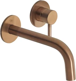 BEN & JERRYS Ben Lavion 2-Loch-Unterputz-Waschtischarmatur-Abdeckungsset Kupfer Gebürstet