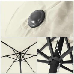 Deuba Kingsleeve Sonnenschirm 330 Cm Mit Kurbel Knickbar Wasserfest Alu Groß Rund Balkon Terrasse Garten Balkonschirm Kurbelschirm Marktschirm, Farbe:beige 11 Deuba Kingsleeve Sonnenschirm 330 Cm Mit Kurbel Knickbar Wasserfest Alu Groß Rund Balkon Terrasse Garten Balkonschirm Kurbelschirm Marktschirm, Farbe:beige -Garten- & Gewächshäuser Geschäft a7d1083a8b6aa5b87f6e8ef5ffd6715c