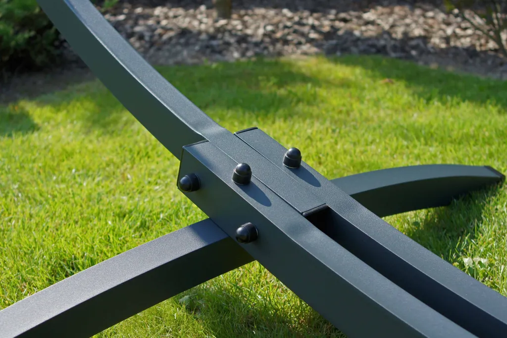 Potenza Outdoor Pereira Hängematte Mit Aluminium Gestell Für 2 Personen I 100% Baumwolle Doppelhängematte 230x160 Cm, 200kg I Hängemattengestell 200kg, Wetterfest 4 Potenza Outdoor Pereira Hängematte Mit Aluminium Gestell Für 2 Personen I 100% Baumwolle Doppelhängematte 230x160 Cm, 200kg I Hängemattengestell 200kg, Wetterfest – Bild 4