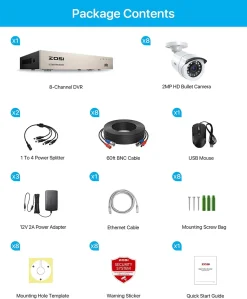 ZOSI 8CH H.265+ Full HD 1080p DVR Überwachungsset Mit 8 Außen 2MP Video Überwachungskamera System Ohne Festplatte 17 ZOSI 8CH H.265+ Full HD 1080p DVR Überwachungsset Mit 8 Außen 2MP Video Überwachungskamera System Ohne Festplatte -Garten- & Gewächshäuser Geschäft a824e7c90b8001fcca6808671e3ef0b7