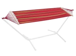 Florabest Hängematte Mit Gestell Mit Aufbewahrungstasche Hängemattengestell 100kg Neu Rot
