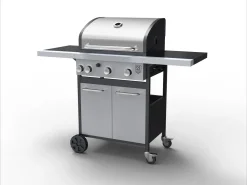 Tepro Gasgrill Rosedale, 3-Brenner Mit Seitenkocher, Max. 12,8 Kw, Grillfläche: 53 X 40 Cm