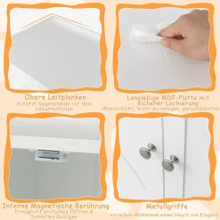 COSTWAY Katzenschrank Für Katzentoilette, Katzenhaus Mit Seitenregal, Eingang & Abnehmbarer Trennwand, Katzenklo Schrank Katzenkommode, Katzenhöhle Haustierbox Beistelltisch, Weiß 10 COSTWAY Katzenschrank Für Katzentoilette, Katzenhaus Mit Seitenregal, Eingang & Abnehmbarer Trennwand, Katzenklo Schrank Katzenkommode, Katzenhöhle Haustierbox Beistelltisch, Weiß -Garten- & Gewächshäuser Geschäft a8b1d1929a4897151b694a714092d2bb