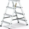Venta-gr Doppelseitige Leiter, Alu, 4 Stufen, Belastbar Bis 125 Kg