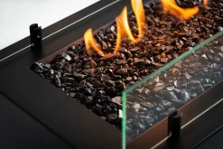 Planika Rio Gas Feuerstelle, Schwarz, Außenkamin, Outdoor, Rechteckig, Mit Glaskieselsteinen - Wetterfest, Terrassenheizung, Gasofen, Für Garten & Patio -Garten- & Gewächshäuser Geschäft a8d03ef41888b9d65d42183144e77b17