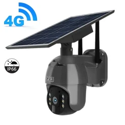 Activ24 3G 4G Solarkamera - Kein WLAN Und Strom Erforderlich - 32gb SD Karte - Solarpanel - Drahtlose SIM Überwachungskamera