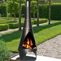 Buschbeck Gartenkamin Colorado 125 Silber-schwarz 90050.000 -Garten- & Gewächshäuser Geschäft a92ed08a9afa429cad6a4caaa0c3da54