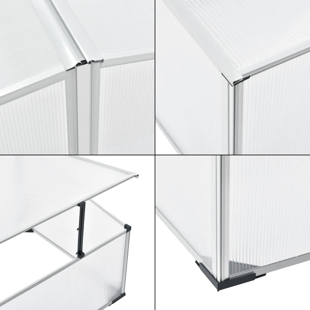 En.casa Frühbeet Mit Doppeldach Mini-Gewächshaus 100x120x40 Cm Beetkasten Gewächshaus Treibhaus Pflanzbeet Tomatenhaus Frühbeetkasten Hohlkammerplatten 5 En.casa Frühbeet Mit Doppeldach Mini-Gewächshaus 100x120x40 Cm Beetkasten Gewächshaus Treibhaus Pflanzbeet Tomatenhaus Frühbeetkasten Hohlkammerplatten – Bild 5