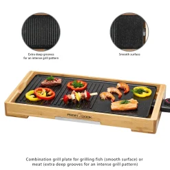 ProfiCook Teppanyaki-Grill PC-TYG 1143 Mit UmweltfreundlichemBambusrahmen -Garten- & Gewächshäuser Geschäft a9970fffb25c90517104bc366f0745bd