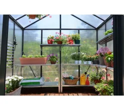 Palram - Canopia Aluminium Gewächshaus Glory 88 | Grau | 244x244x268 Cm 17 Palram - Canopia Aluminium Gewächshaus Glory 88 | Grau | 244x244x268 Cm -Garten- & Gewächshäuser Geschäft a9b864e454b03bdd4efef8f0eee97332