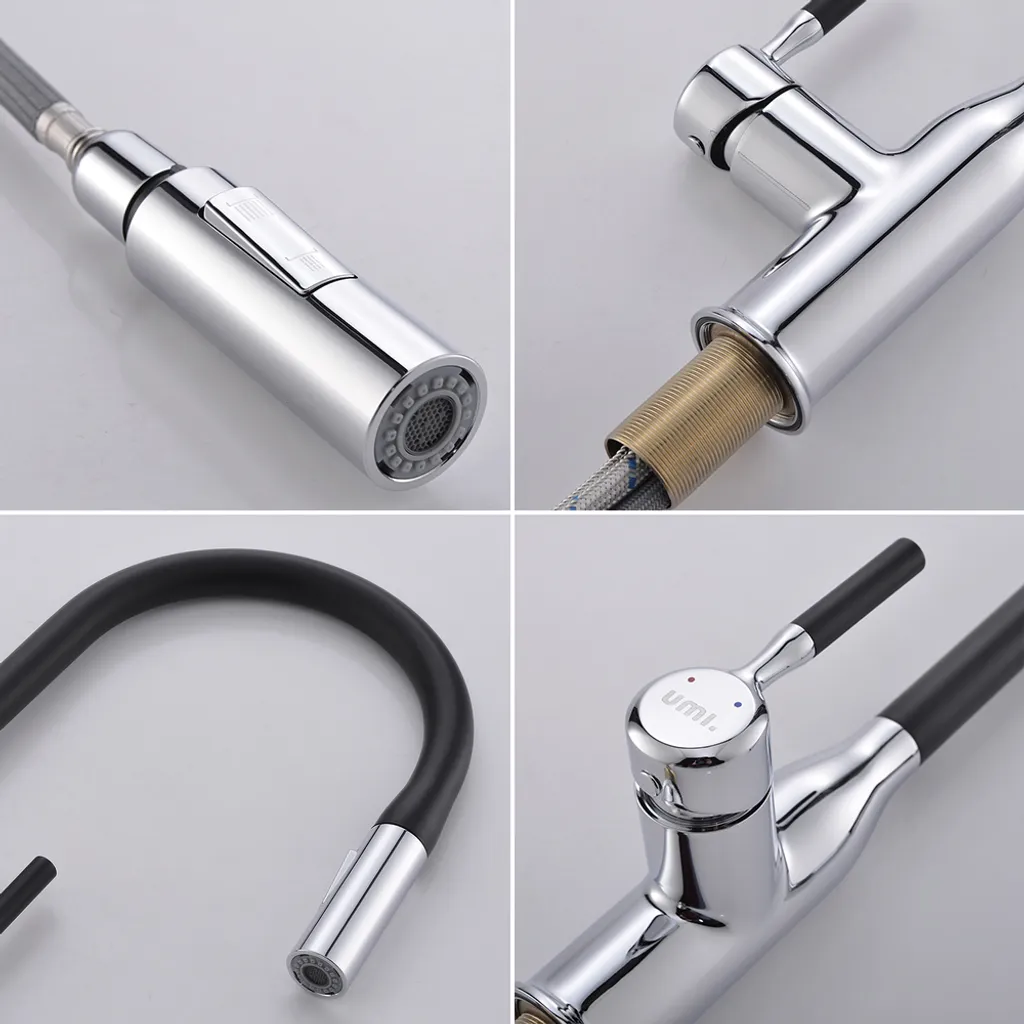 Homelody Küchenarmatur Schwarz Armatur Mit 2 Strahlarten Spültischarmatur Wasserhahn Küche Ausziehbar Mischbatterien Armatur 360° Drehbar Für Küche 6 Homelody Küchenarmatur Schwarz Armatur Mit 2 Strahlarten Spültischarmatur Wasserhahn Küche Ausziehbar Mischbatterien Armatur 360° Drehbar Für Küche – Bild 6