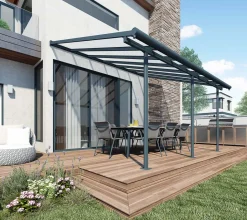 PALRAM-CANOPIA Palram - Canopia Terrassenüberdachung Sierra Grau 299x555x305 Cm -Garten- & Gewächshäuser Geschäft a9d4311446752163d7ab65d5e00cb0ed