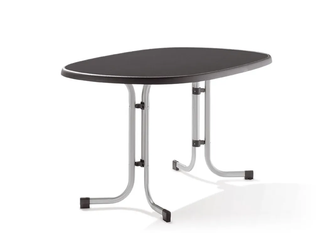 SIEGER Gartentisch / Klapptisch 140x90cm Stahl Grau / Mecalit Anthrazi 9 SIEGER Gartentisch / Klapptisch 140x90cm Stahl Grau / Mecalit Anthrazi – Bild 9