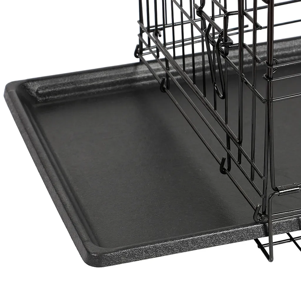 Mucola L Hundetransportbox Hundeklappkäfig Gitter Schwarz 8 Mucola L Hundetransportbox Hundeklappkäfig Gitter Schwarz – Bild 8