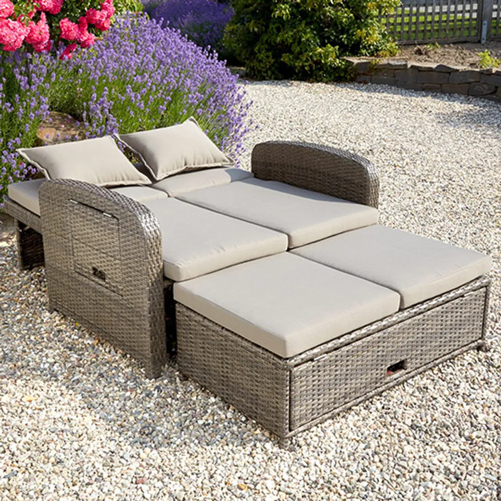 Greemotion Gartenbank 3-in-1 Bahia Rondo, Ca. 121 X 99 X 86 Cm Braun Kunststoff 10 Greemotion Gartenbank 3-in-1 Bahia Rondo, Ca. 121 X 99 X 86 Cm Braun Kunststoff – Bild 10