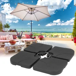 ECD Germany 4er Set Sonnenschirmständer, Bodenkreuz Schirmgewicht Für Ampelschirmständer Marktschirmständer Kurbelschirmständer, Beschwerungsplatten Mit 60L Wasser / 80kg Sand Befüllbar 13 ECD Germany 4er Set Sonnenschirmständer, Bodenkreuz Schirmgewicht Für Ampelschirmständer Marktschirmständer Kurbelschirmständer, Beschwerungsplatten Mit 60L Wasser / 80kg Sand Befüllbar -Garten- & Gewächshäuser Geschäft aa50b730a3ce14756c950865528cdc22