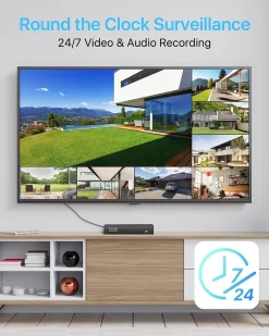 ZOSI 5MP Überwachungskamera Aussen Set, 8CH 4K 2TB HDD NVR Und 4X 5MP PoE IP Outdoor Kamera, 2-Wege Audio, Personen- Und Fahrzeugerkennung, Spotlight Alarm, C1825A -Garten- & Gewächshäuser Geschäft aa89dd9e30e126cd48df8b03d495abeb