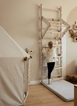 MAMOI® Klettergerüst Indoor, Sprossenwand Für Kinderzimmer, Turnringe Kinder Für Klettern, Kletterwand Und Spielgeräte, Turngeräte Mit Klimmzugstange Für Drinnen, Sportgeräte Ab 3 Jahren -Garten- & Gewächshäuser Geschäft aa98e854d1fd2d62af7617a5eca9e2d2