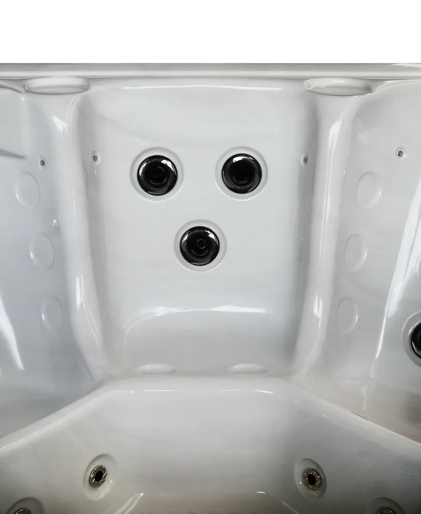 SANOTECHNIK Outdoorwhirlpool Oasis Maxi Weiß Inkl. Treppe Und Abdeckung - 210 X 210 X 92cm 7 SANOTECHNIK Outdoorwhirlpool Oasis Maxi Weiß Inkl. Treppe Und Abdeckung - 210 X 210 X 92cm – Bild 7