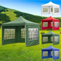 F-Beast 2*3m Pavillon Festzelt Partyzelt Gartenpavillon Wasserdicht Garten Zelttuch Grün Zelttuch (ohne Baldachin & Rahmen)