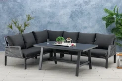 Mandalika Alu / Rope Dining Eck Lounge Set Elba Inkl. 2x Dining Sessel Neuheit Hohe Ausführung -Garten- & Gewächshäuser Geschäft aada1bc695f3abaa157358fddbe3fc3c