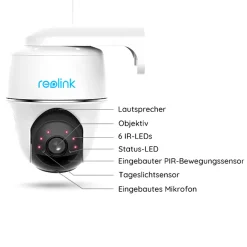 Reolink Argus PT 2K 4 MP 100% Kabellose WLAN IP Überwachungskamera Mit Akku- & Solarbetrieb, Schwenk & Neigung, Inkl. 64 GB MicroSD Karte 25 Reolink Argus PT 2K 4 MP 100% Kabellose WLAN IP Überwachungskamera Mit Akku- & Solarbetrieb, Schwenk & Neigung, Inkl. 64 GB MicroSD Karte -Garten- & Gewächshäuser Geschäft ab0bcad3492be43f3a1e3957ef3c139e 1