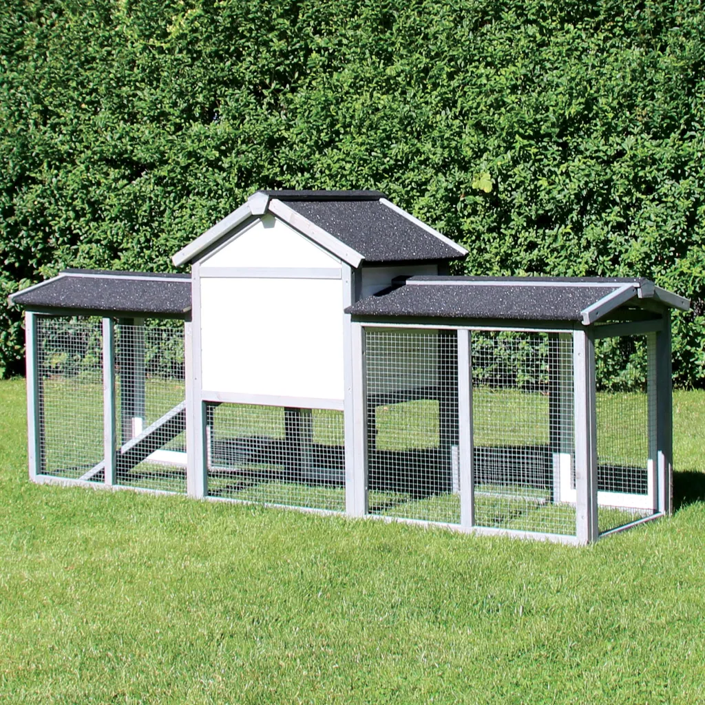 Zoo-XXL Kaninchenstall Picasso - Grau/weiß 8 Zoo-XXL Kaninchenstall Picasso - Grau/weiß – Bild 8