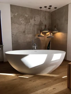 Bädermax Freistehende Badewanne Mineralguss Weiß Glänzend Oval 180x80x60 -Garten- & Gewächshäuser Geschäft ab4914290f578001fc0a6fc7d0df7217